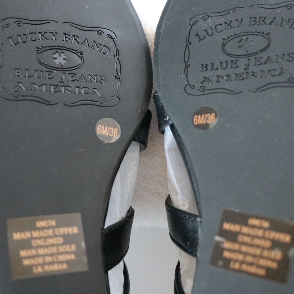 NIB Low heel cage sandals size 6M by Lucky Brand - Picture 4 of 10